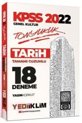 2022 KPSS Genel Kültür Tonyukuk Tarih Tamamı Çözümlü 18 Deneme Yediiklim Yayınları