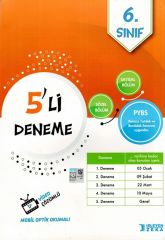 6. Sınıf PYBS 5 li Deneme İşleyen Zeka Yayınları