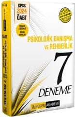 2024 KPSS ÖABT Psikolojik Danışma ve Rehberlik Öğretmenliği Tamamı Çözümlü 7 Deneme Pegem Yayınları