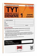 2023 TYT Tamamı Çözümlü Türkiye Geneli Deneme Sınavı 1 Yargı Yayınları