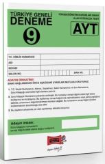 AYT Türkiye Geneli Deneme Sınavı 9 Yargı Yayınları