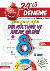 8. Sınıf Nar Din Kültürü 24 Deneme Sınavı Nartest Yayınları