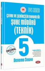 2020 GYS Çevre ve Şehircilik Bakanlığı Teknik Şube Müdürü 5 Deneme Sınavı Data Yayınları