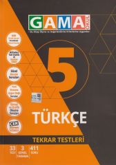 5. Sınıf Türkçe Tekrar Testleri Gama Okul Yayınları