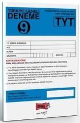 TYT Türkiye Geneli Deneme Sınavı 9 Yargı Yayınları