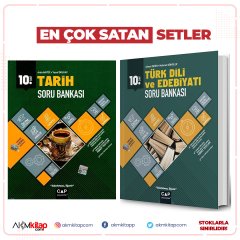 Çap Yayınları 10.Sınıf Tarih ve Türk Dili Edebiyatı Soru Bankası Seti 2 Kitap