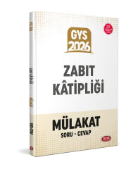 Zabıt Katipliği Mülakat Sınavına Hazırlık Kitabı Data Yayınları