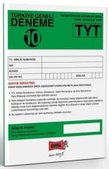 TYT Türkiye Geneli Deneme Sınavı 10 Yargı Yayınları