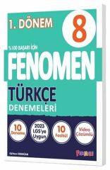 2023 8. Sınıf LGS Türkçe 1. Dönem Fenomen 10 Deneme Özel Baskı Fenomen Okul Yayınları