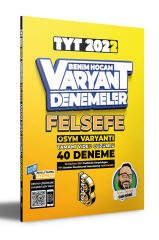2022 TYT Felsefe Tamamı Video Çözümlü 40 Deneme Sınavı Benim Hocam Yayınları