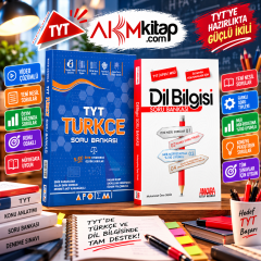 Apotemi TYT Türkçe ve AKM Dil Bilgisi Soru Bankası Seti 2 Kitap