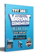 2022 TYT Kimya Tamamı Video Çözümlü 40 Deneme Sınavı Benim Hocam Yayınları
