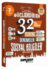 7. Sınıf Sosyal Bilgiler Güçlendiren 32 Haftalık Kazanım Denemeleri Ankara Yayıncılık