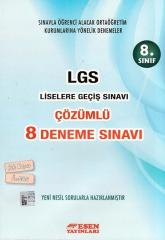 LGS 8. Sınıf Çözümlü 8 Deneme Sınavı Yeni Esen Yayınları