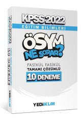 2022 KPSS Eğitim Bilimleri Ösym Ne Sorar Tamamı Çözümlü 10 Fasikül Deneme Yediiklim Yayınları