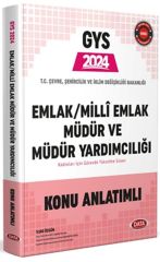 2024 GYS Çevre Şehircilik ve İklim Değişikliği Emlak ve Milli Emlak Müdür Yardımcılığı Konu Anlatımlı Data Yayınları