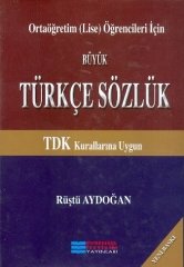 Lise Türkçe Sözlük Ciltli İki Renk Evrensel İletişim
