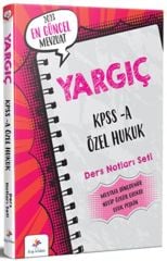 2023 KPSS A Grubu YARGIÇ Özel Hukuk Ders Notları Seti Dizgi Kitap Yayınları
