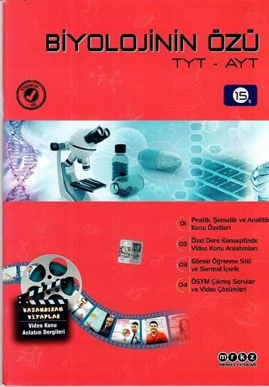 TYT AYT Biyolojinin Özü Merkez Yayınları