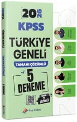 2026 KPSS Türkiye Geneli Tamamı PDF Çözümlü 5 Deneme Sınavı Dizgi Kitap