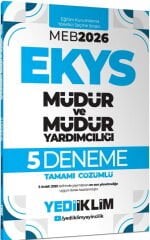 2026 MEB EKYS Müdür Ve Müdür Yardımcılığı Tamamı Çözümlü 5 Deneme Yediiklim