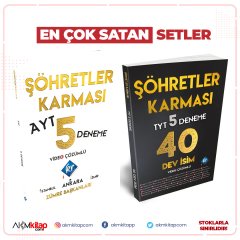 Kr Akademi TYT ve AYT Şöhretler Karması Deneme Seti 2 Kitap