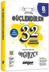 8. Sınıf İngilizce Güçlendiren 32 Haftalık Kazanım Denemeleri Ankara Yayıncılık