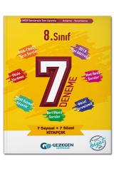 8. Sınıf 7 li Deneme Gezegen Yayıncılık