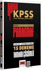 2026 Birebir KPSS Paragraf Tamamı Çözümlü 15 Deneme Yargı Yayınları