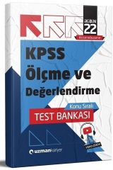 2022 KPSS Eğitim Bilimleri Ölçme ve Değerlendirme Test Bankası Yaprak Test Uzman Kariyer
