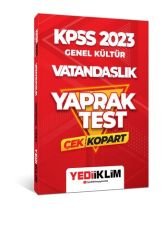 2023 KPSS Genel Kültür Vatandaşlık Çek Kopart Yaprak Test Yediiklim Yayınları
