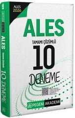2026 ALES Tamamı Çözümlü 10 Deneme Pegem Yayınları