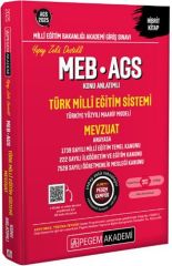 2025 MEB AGS Türk Milli Eğitim Sistemi Mevzuat Konu Anlatımlı Pegem Yayınları