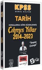 2024 KPSS Genel Kültür Tarih Konularına Göre Düzenlenmiş Tamamı Çözümlü Çıkmış Yıllar 2014-2023 Yargı Yayınları
