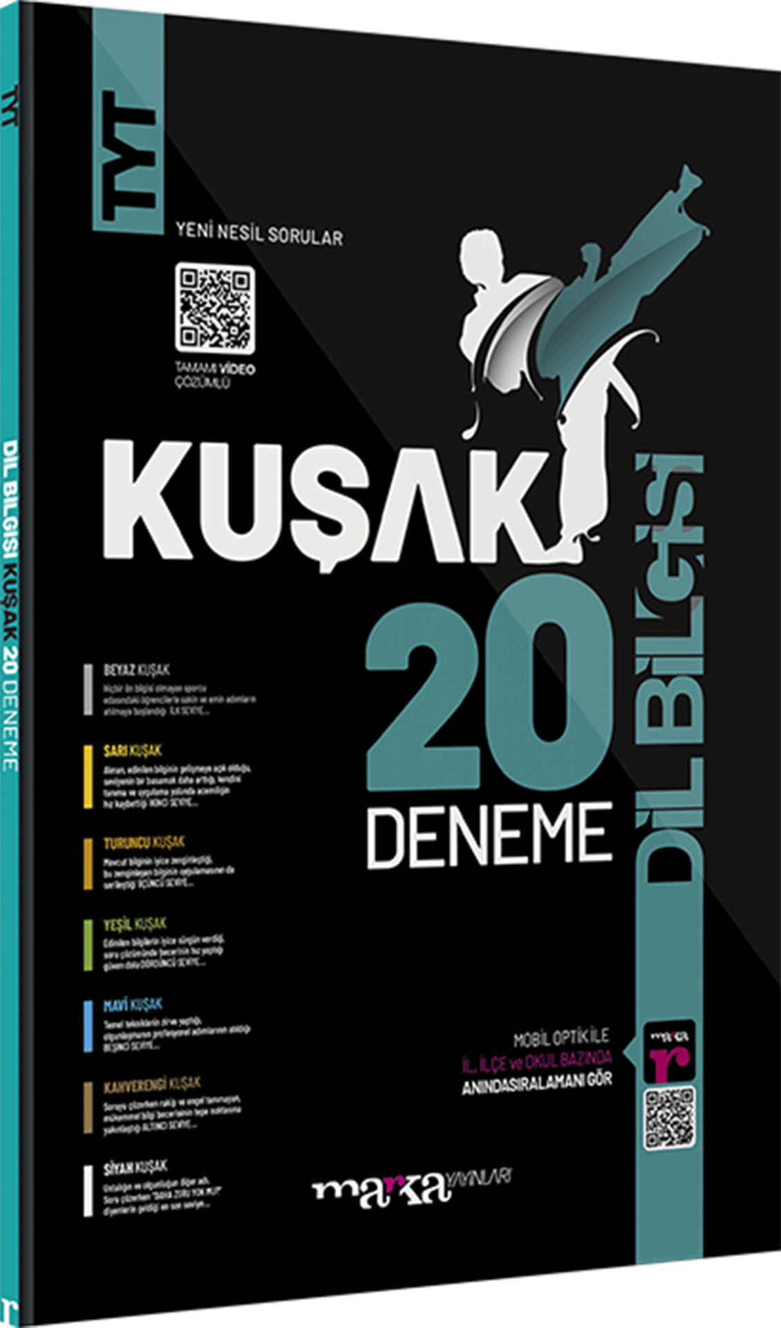 TYT Dil Bilgisi 20 Kuşak Deneme Tamamı Video Çözümlü Marka Yayınları