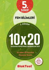5.Sınıf Fen Bilimleri 10x20 Kazanım Pekiştirme Denemeleri Seti 2.Dönem BlokTest Yayınları