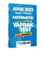 2023 KPSS Genel Yetenek Matematik Çek Kopart Yaprak Test Yediiklim Yayınları