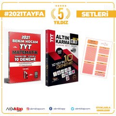Benim Hocam TYT Matematik ve Altın Karma TYT 10 Deneme Seti Planlayıcı Hediyeli
