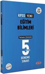 KPSS Eğitim Bilimleri Tamamı Çözümlü 5 Deneme Sınavı Data Yayınları