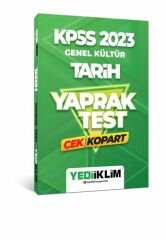 2023 KPSS Genel Kültür Tarih Çek Kopart Yaprak Test Yediiklim Yayınları