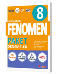 8. Sınıf Fenomen 8 Paket Deneme Fenomen Yayınları