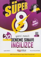 8. Sınıf İngilizce Süper Yeni Nesil 20 Deneme Sınavı Nitelik Yayınları