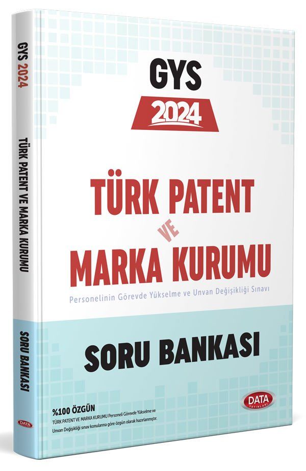 2024 Türk Patent ve Marka Kurumu GYS Soru Bankası Data Yayınları