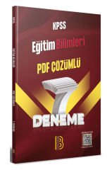 KPSS Eğitim Bilimleri PDF Çözümlü 7 Deneme Benim Hocam Yayınları