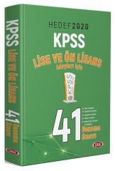2020 KPSS Lise ve Önlisans 41 Deneme Sınavı Data Yayınları