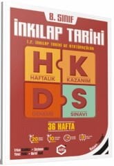 8. Sınıf T.C. İnkılap Tarihi ve Atatürkçülük Haftalık Kazanım Denemeleri Arı Yayıncılık