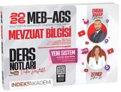 2026 MEB AGS Mevzuat Bilgisi Video Ders Notları İndeks Akademi