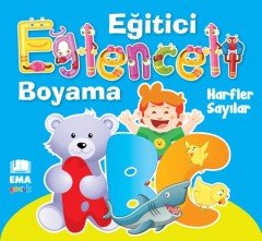 Eğlenceli Bilgili Boyama   Harfler-Sayılar EMA KİTAP