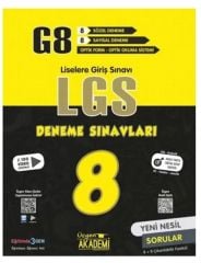 8. Sınıf G8 LGS 8 li Deneme Sınavları Üçgen Yayınları