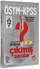 2026 KPSS Genel Yetenek Genel Kültür Orijinal Son 12 Yıl Çıkmış Sorular CBA Yayınları